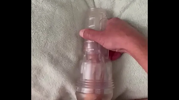 Vocal male fucking his fleshlight