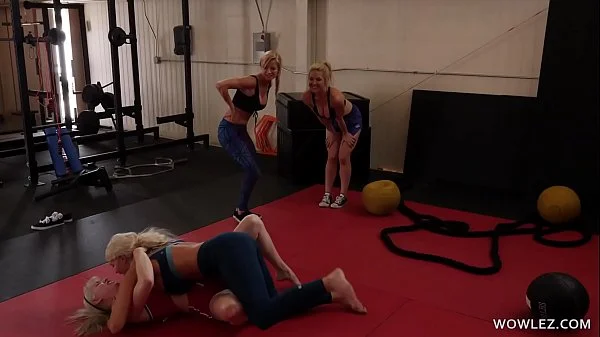 Fit MILFs Having Lesbian Sex In The Gym - London River, Kit Mercer