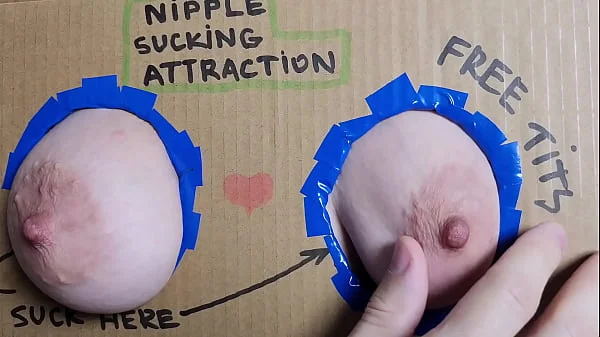 Glory hole nipple sucking and licking