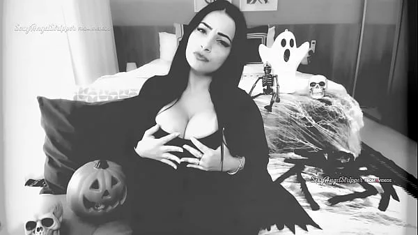 HORROR PORN Virtual sex GFE POV SEX with Morticia Addams cosplay  you fucking Morticia in POV doggystyle riding and cum in her mouth