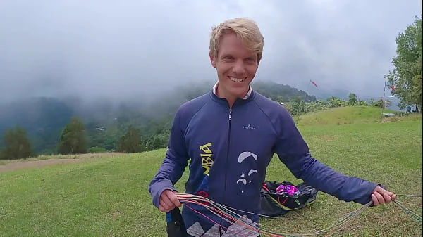 Wet Pussy SQUIRTING IN THE SKY 2200m High In The Clouds while PARAGLIDING