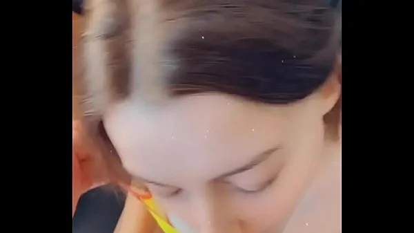 Cute Babe Gets Mouth Filled With Cum