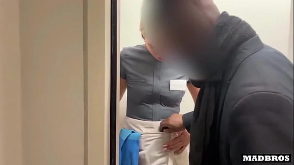 Ukrainian Cleaning Lady Caught Stealing and Pounded Hard in the Toilet!!!