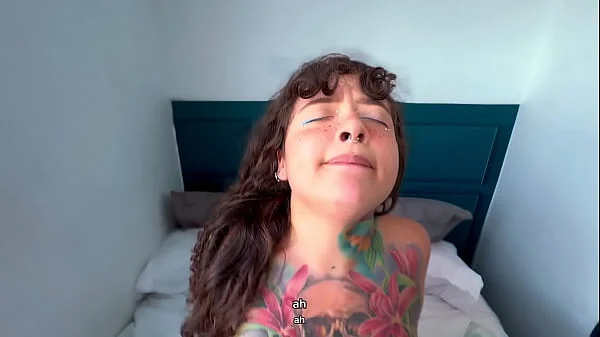 Threesome with stepmother and her stepdaughter after tattooing her