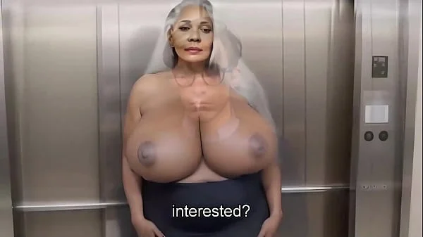 Old grandma have sex with young virgin boy in elevator and give his big dick blowjob (3D/AI/hentai)