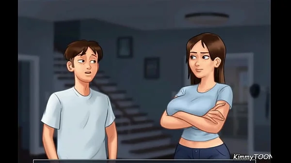 Summertime Saga - College girl rides huge cock in dorm room