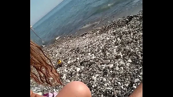 Kinky Selfie - Real amateur kinky nudist couple on the beach. Pissing. Facesitting. Squirt. Blowjob