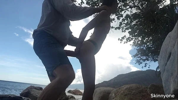 Abnormal sexual activities publicly in ocean and on mountain with biggest cock and smallest pussy