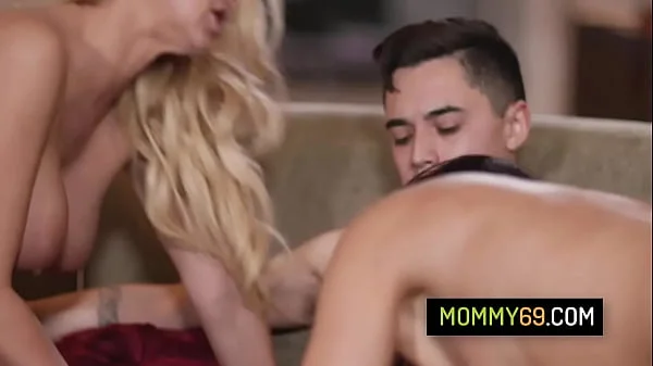 Hot stepmom caught her stepson fucking with their milf neighbor and join for a threesome - Reagan Foxx, Katie Morgan
