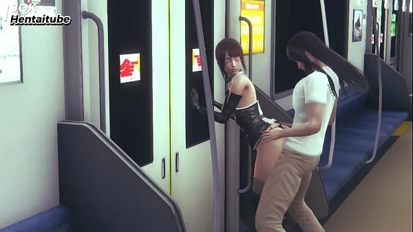 Hentai 3D uncensored (5) - Office girl get hard fucking on train