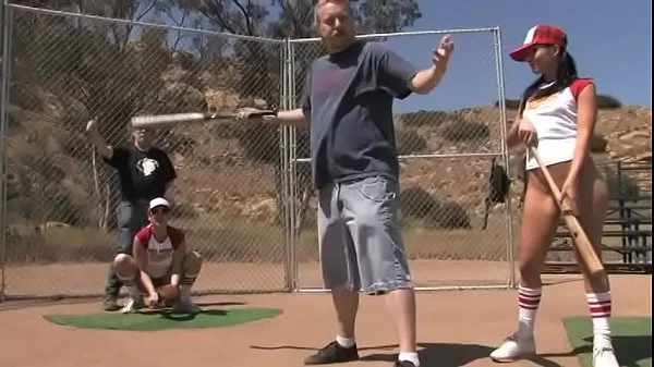 A baseball team full of sluts uses their bodies to distract the opponent