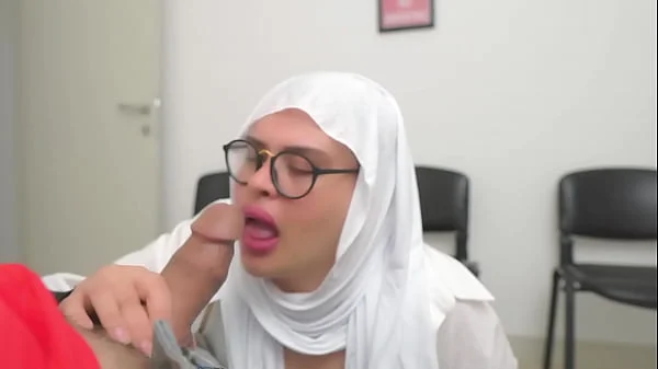 This Muslim woman is SHOCKED !!! I take out my cock in Hospital waiting room.