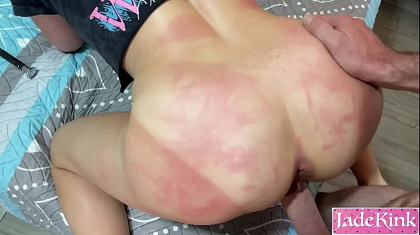 Thick Ass Girlfriend Hard Spanking and Rough Fuck