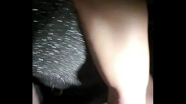 Hot car-sex. Beautiful milf gets wild behind the wheel