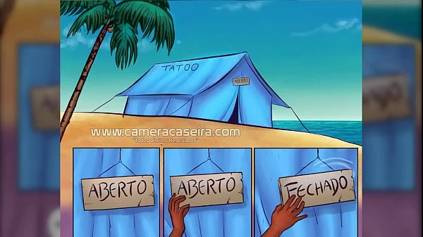 Aninha de Volta ao Tatuador da Praia - HQ As Patricinhas - História em Quadrinho Pornô (Cartoon)