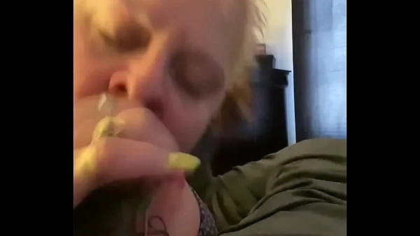 Trailer granny gumjob deepthroat 9 inch BBC facial only gags once on 9 inch cock  no teeth