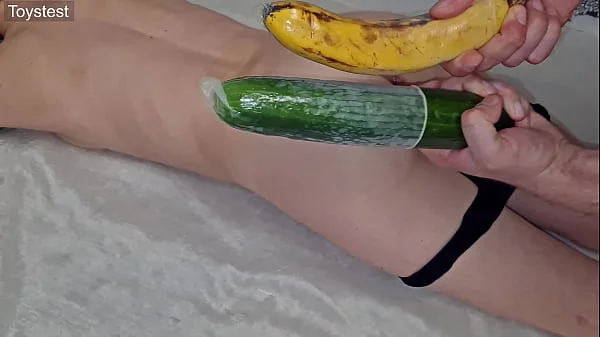 DILDO? Banana? CUCUMBER? Choosing BEST for Tiny pussy