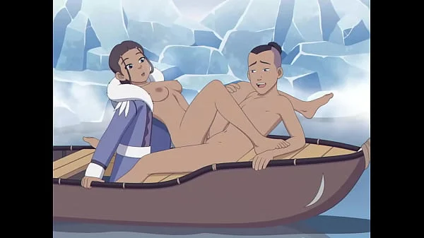 Katara and Sokka with cum inside