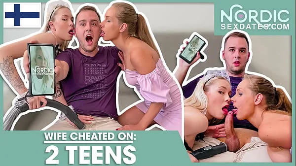 FINNISH PORN: CHEATED on WIFE with these two teens: MIMI CICA   KINUSKI KAKKU - NORDICSEXDATES.com