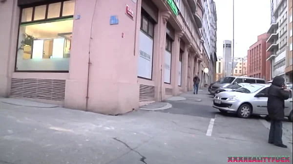 Uma and Jena picking up stranger on the streets to have sex in the car, facial cum included