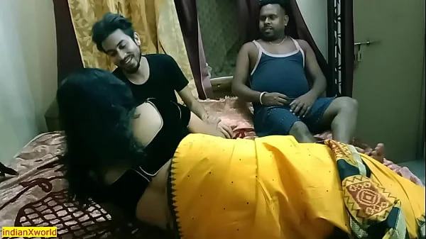 Indian Bhabhi shared her with us!! Best hindi hardcore group sex