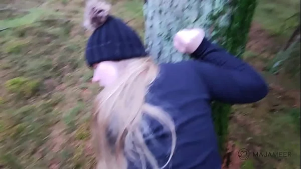 Outdoor sex with cute chubby girl Maja!