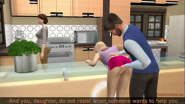 Sims 4, Stepfather seduced and fucked his stepdaughter