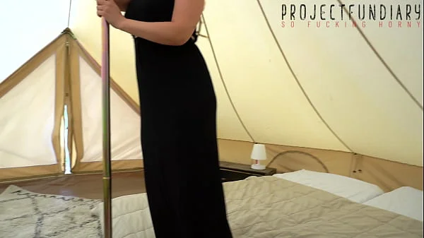 exotic curvy dread head girl fucked without protection in a tipi tent - public festival sex, projectfundiary